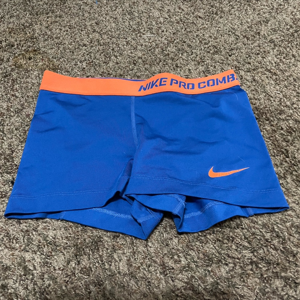 Nike Pro Compression Shorts - Small - Blue